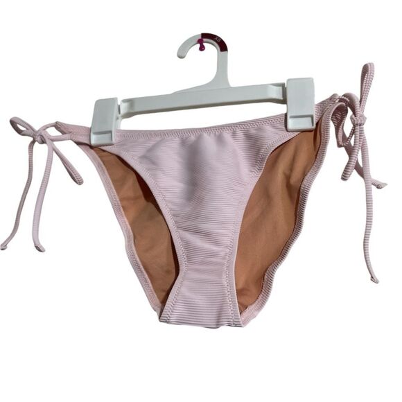 J crew Ribbed curved-waist cheeky string bikini bottom - Picture 2 of 4